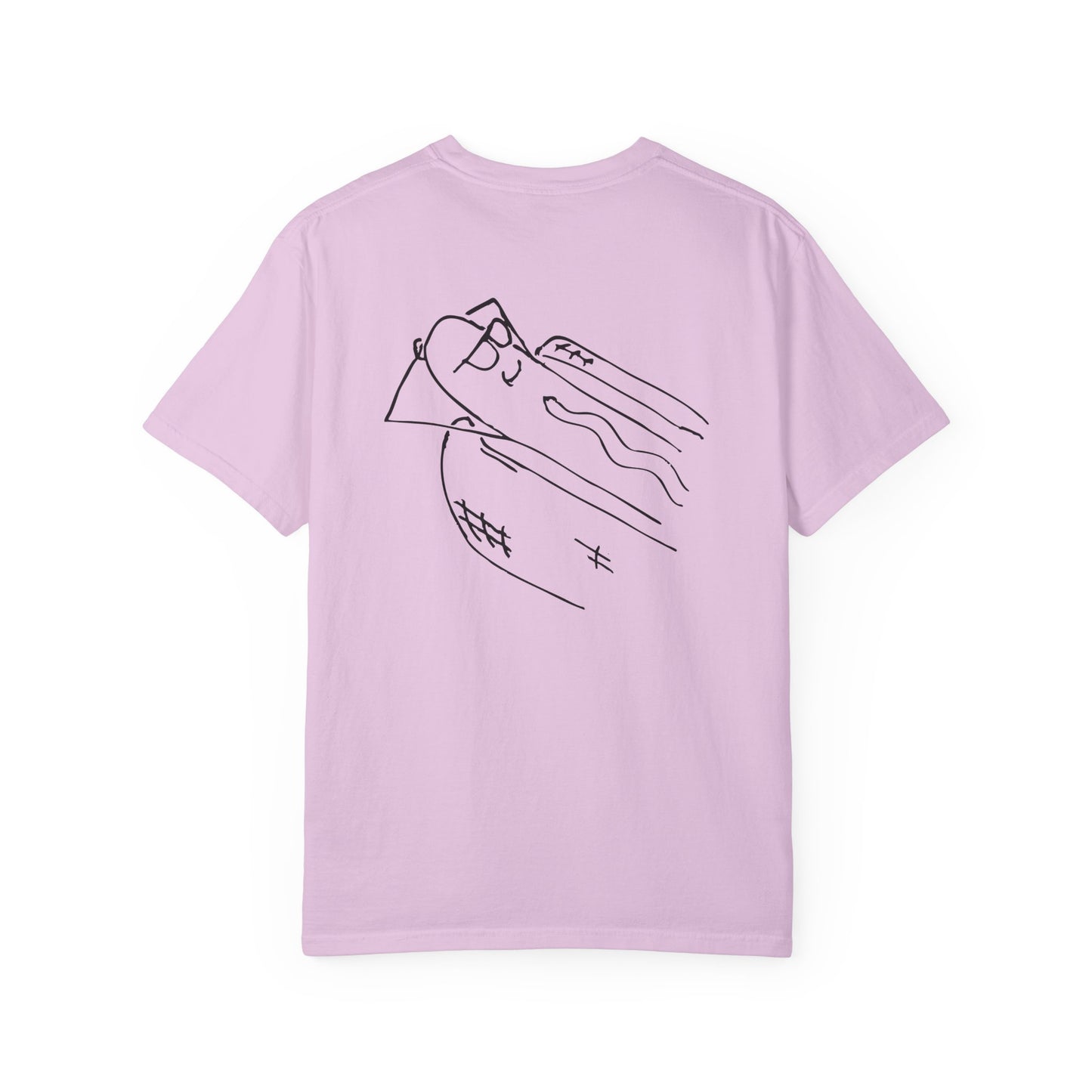 comfortable garment-dyed t-shirt in black