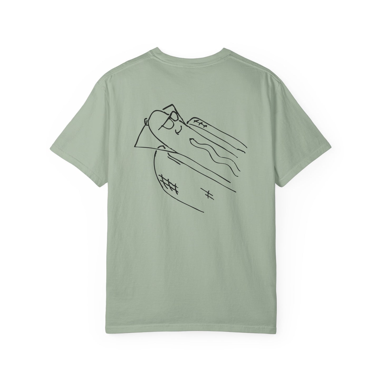 comfortable garment-dyed t-shirt in black