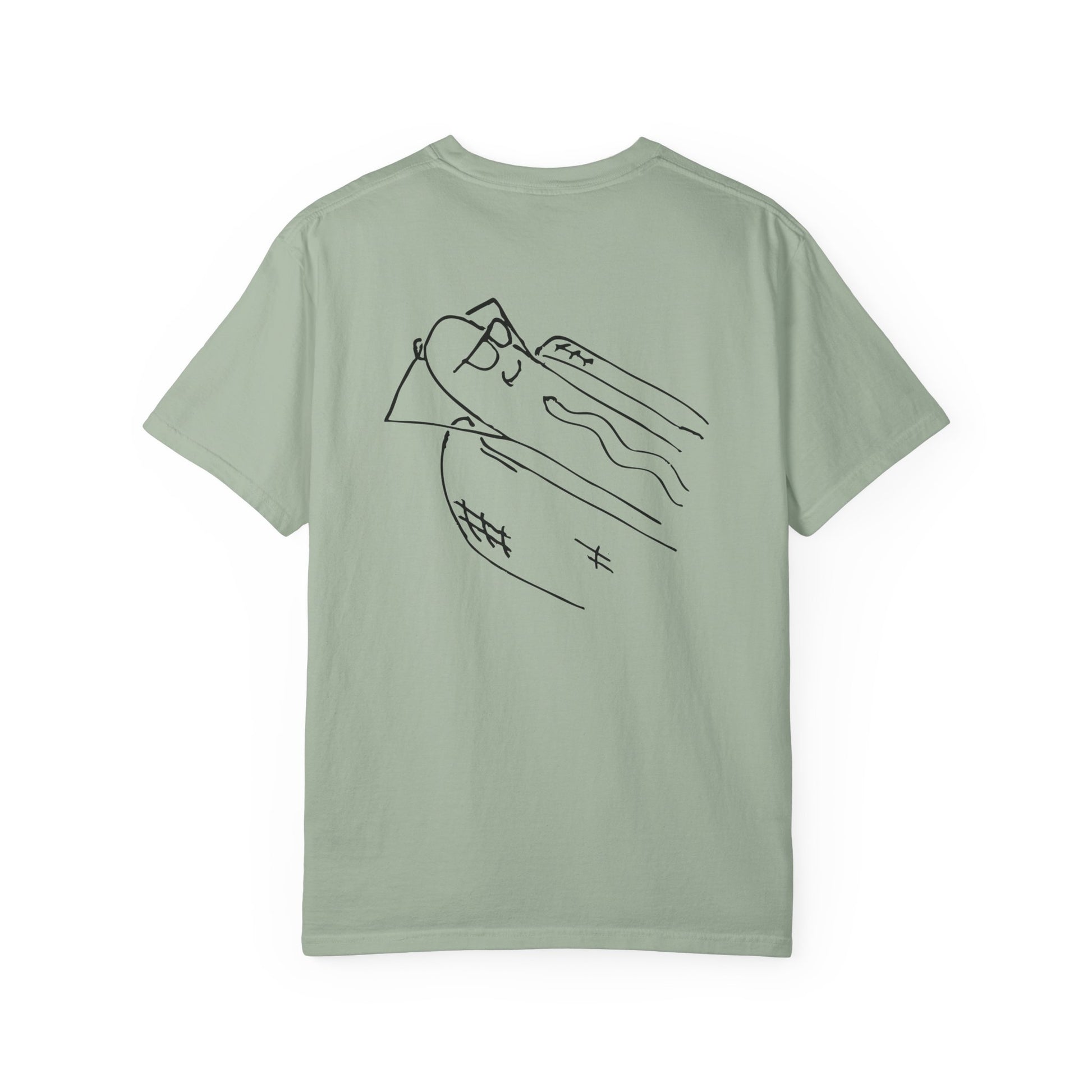 comfortable garment-dyed t-shirt in black
