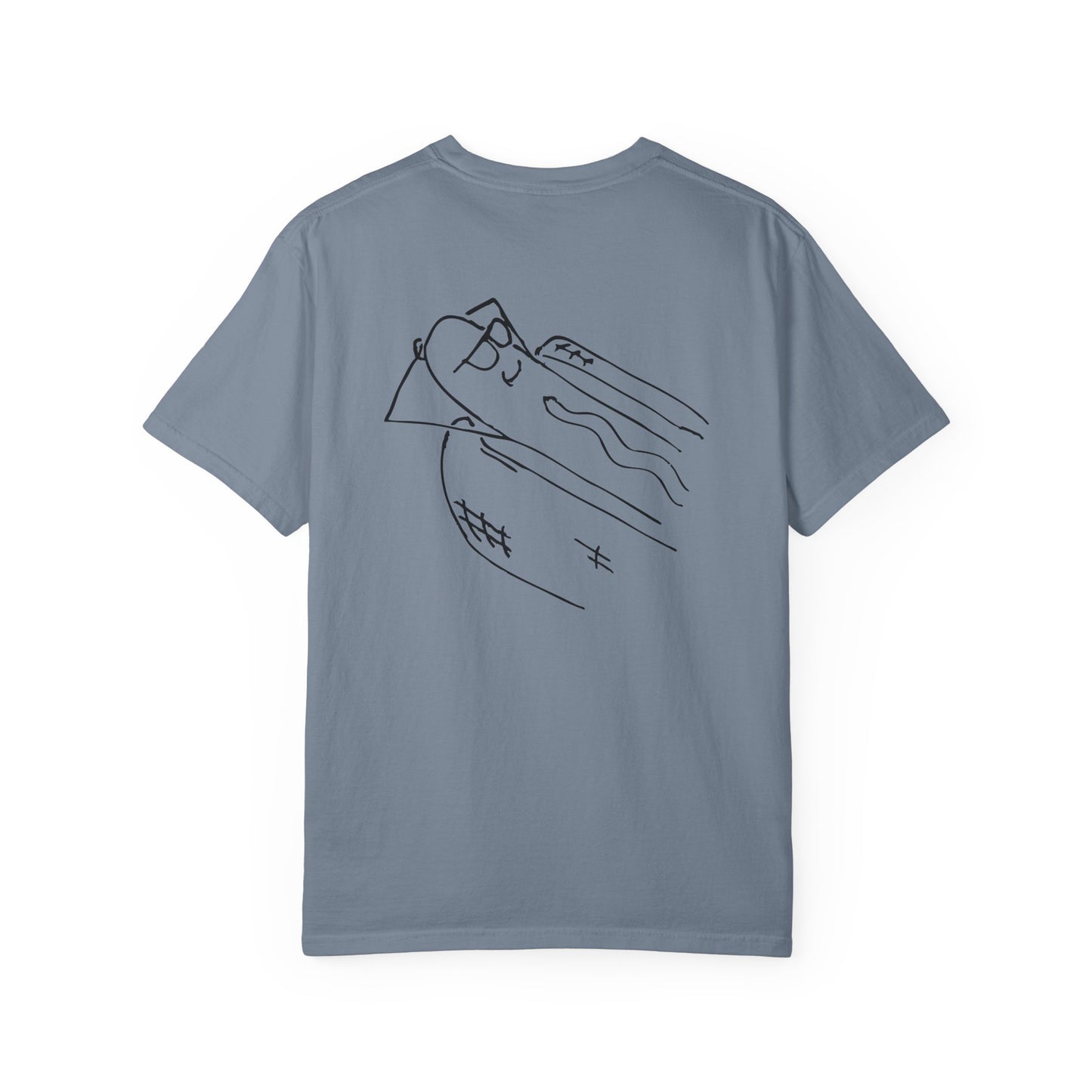 comfortable garment-dyed t-shirt black