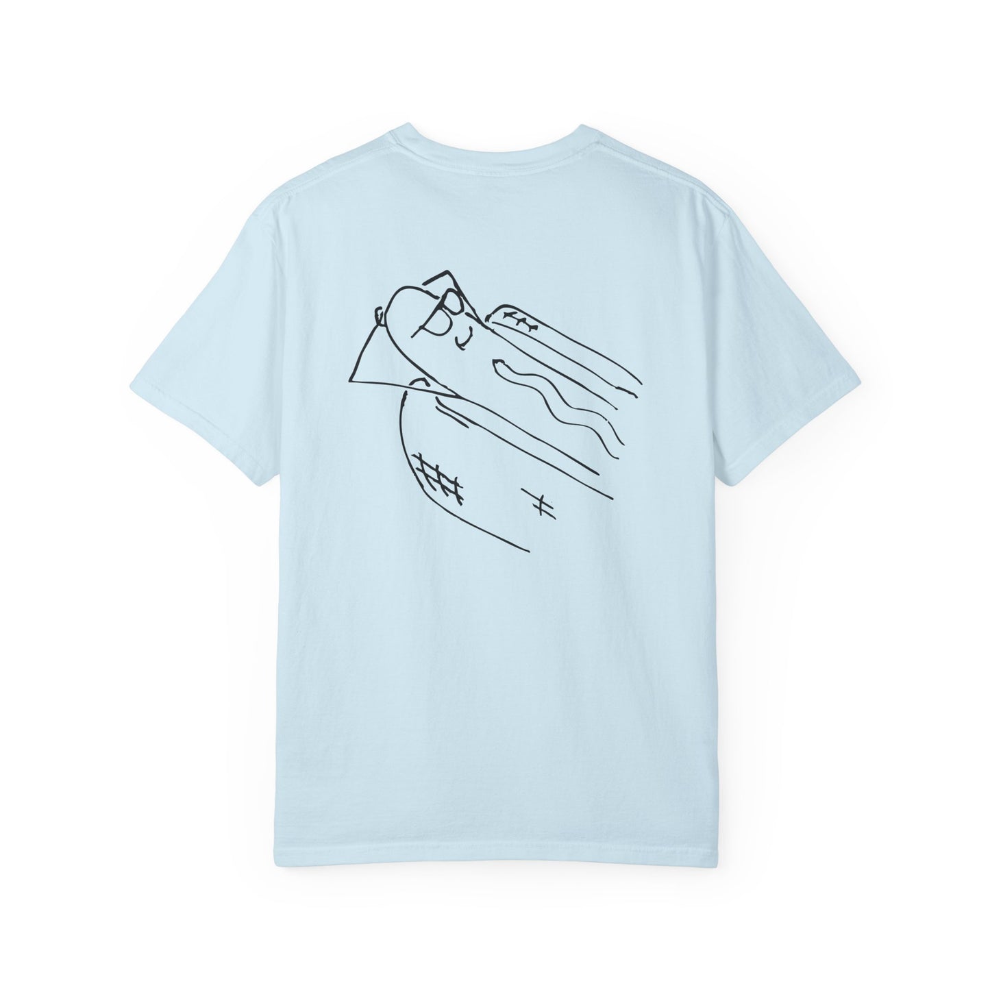 comfortable garment-dyed t-shirt black