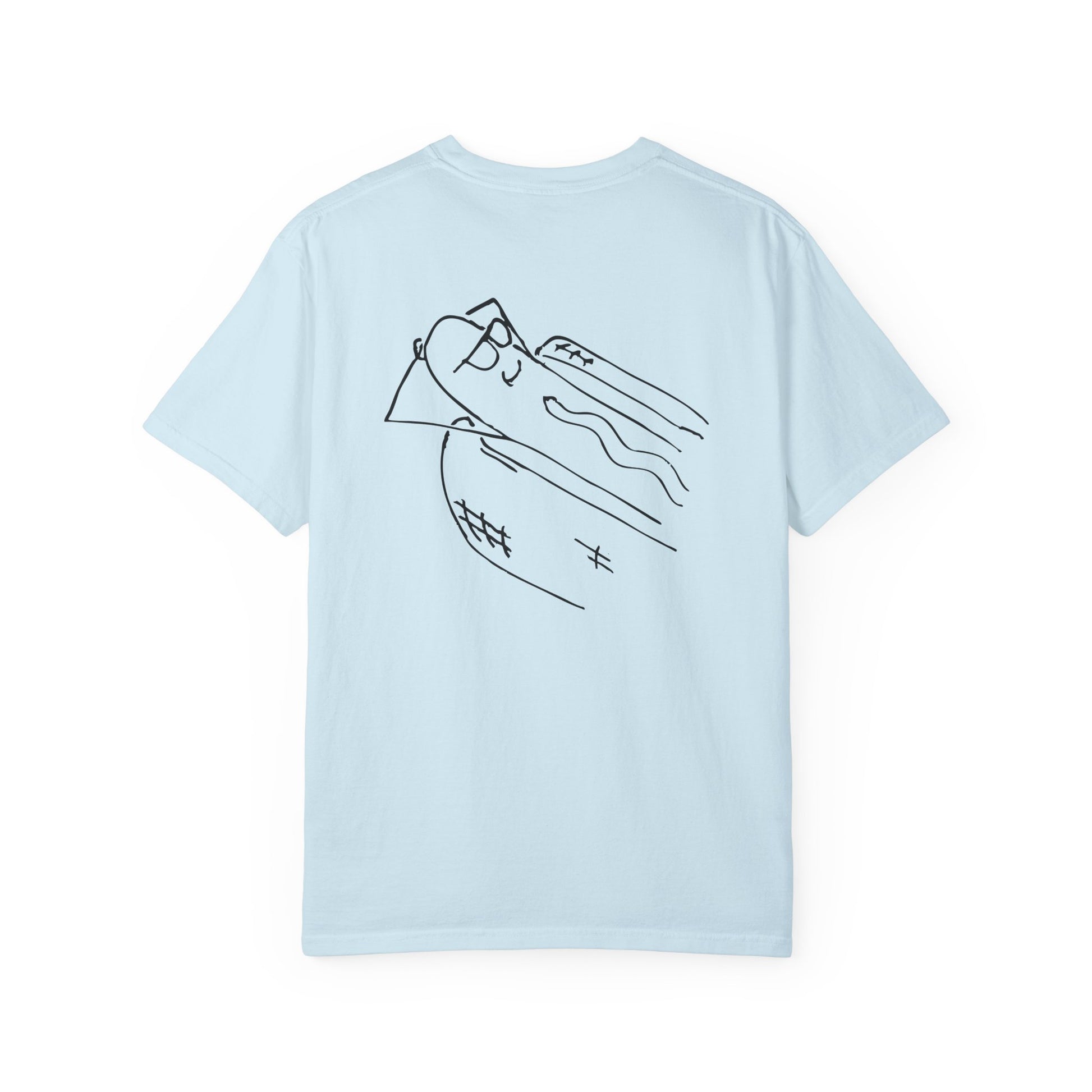 comfortable garment-dyed t-shirt black