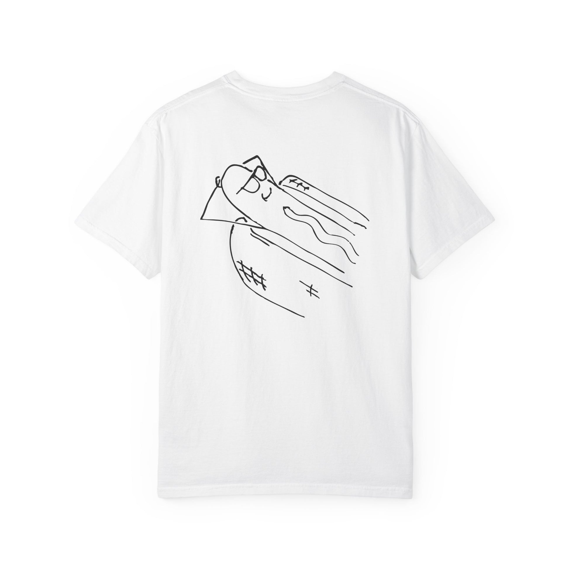 comfortable garment-dyed t-shirt in black