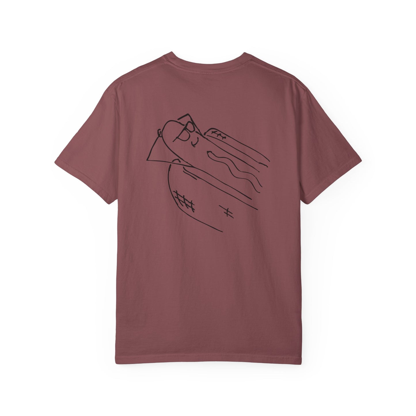 comfortable garment-dyed t-shirt in black