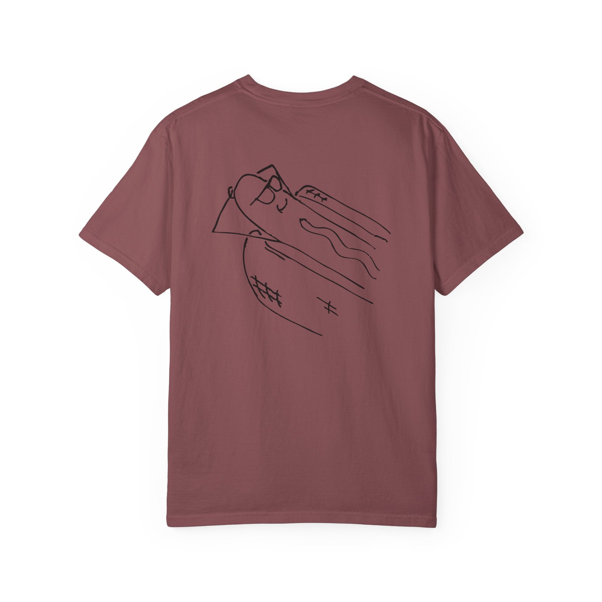 comfortable garment-dyed t-shirt in black