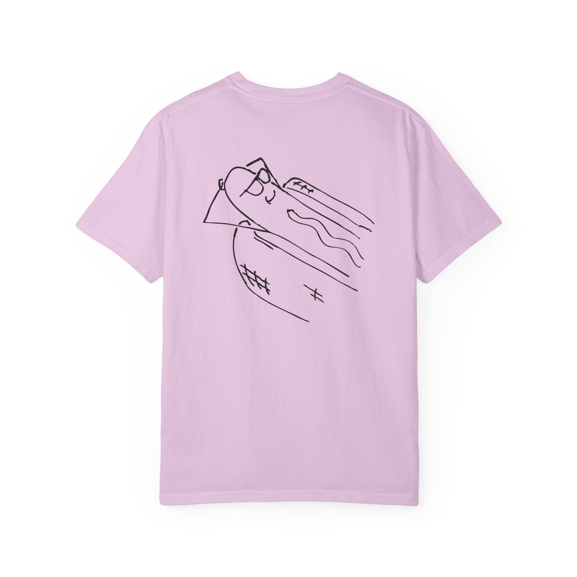 comfortable garment-dyed t-shirt in black