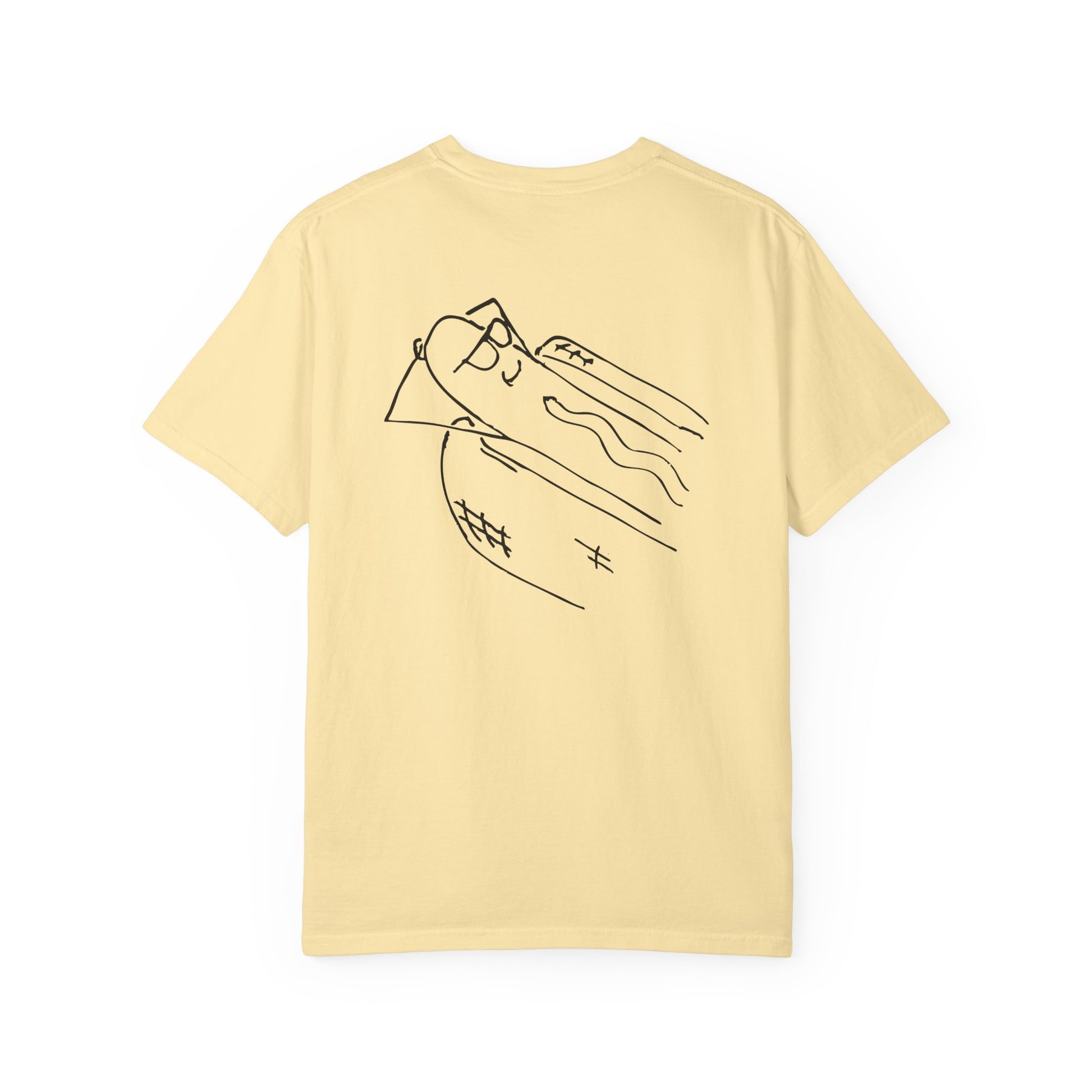 comfortable garment-dyed t-shirt in black