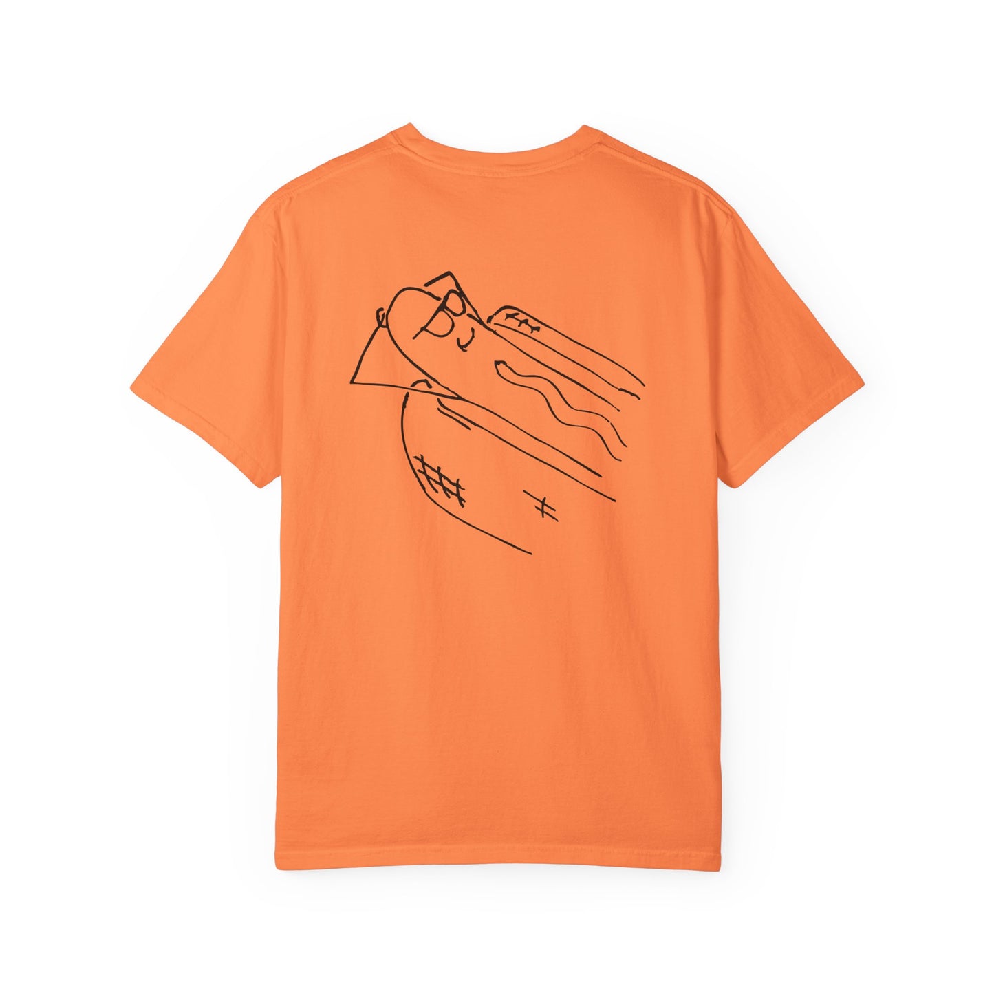 comfortable garment-dyed t-shirt black