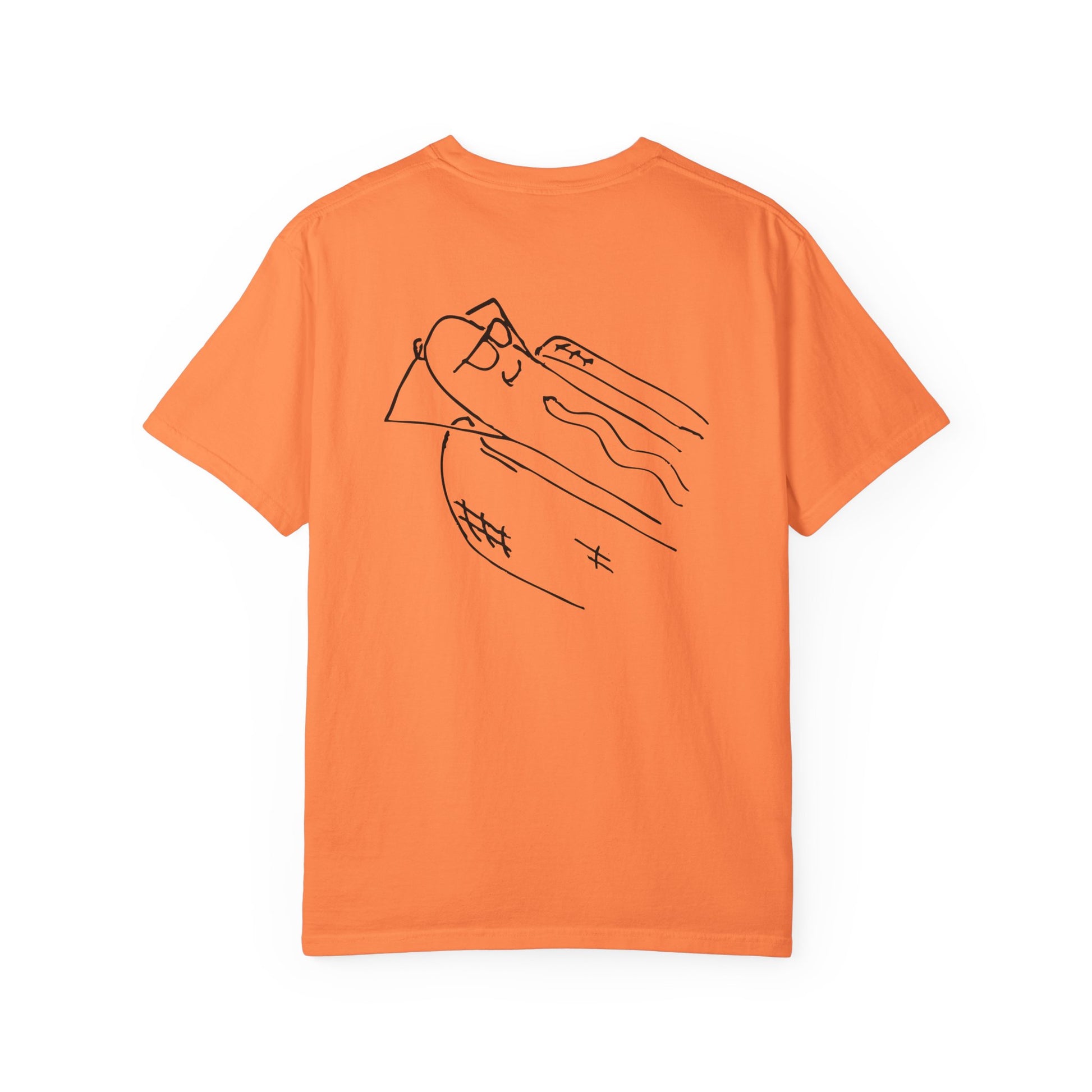 comfortable garment-dyed t-shirt black