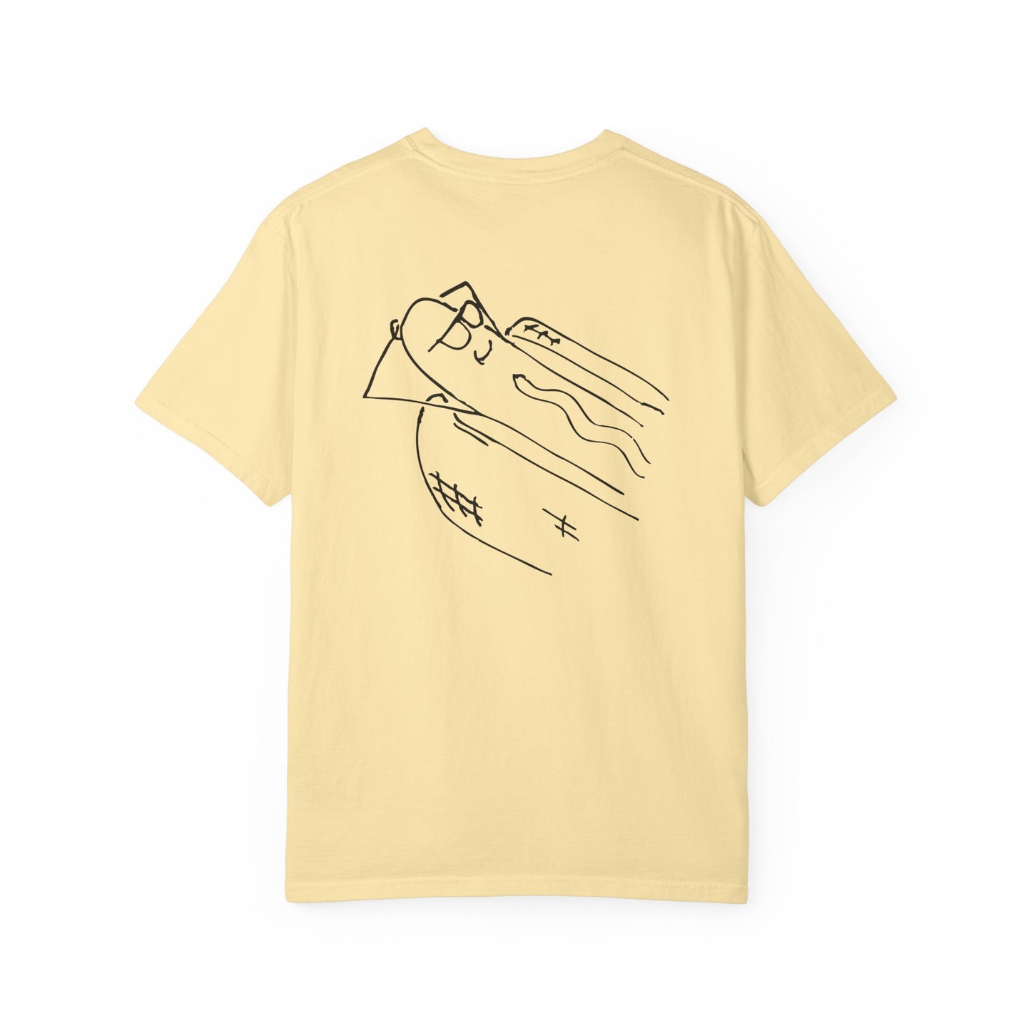 comfortable garment-dyed t-shirt black