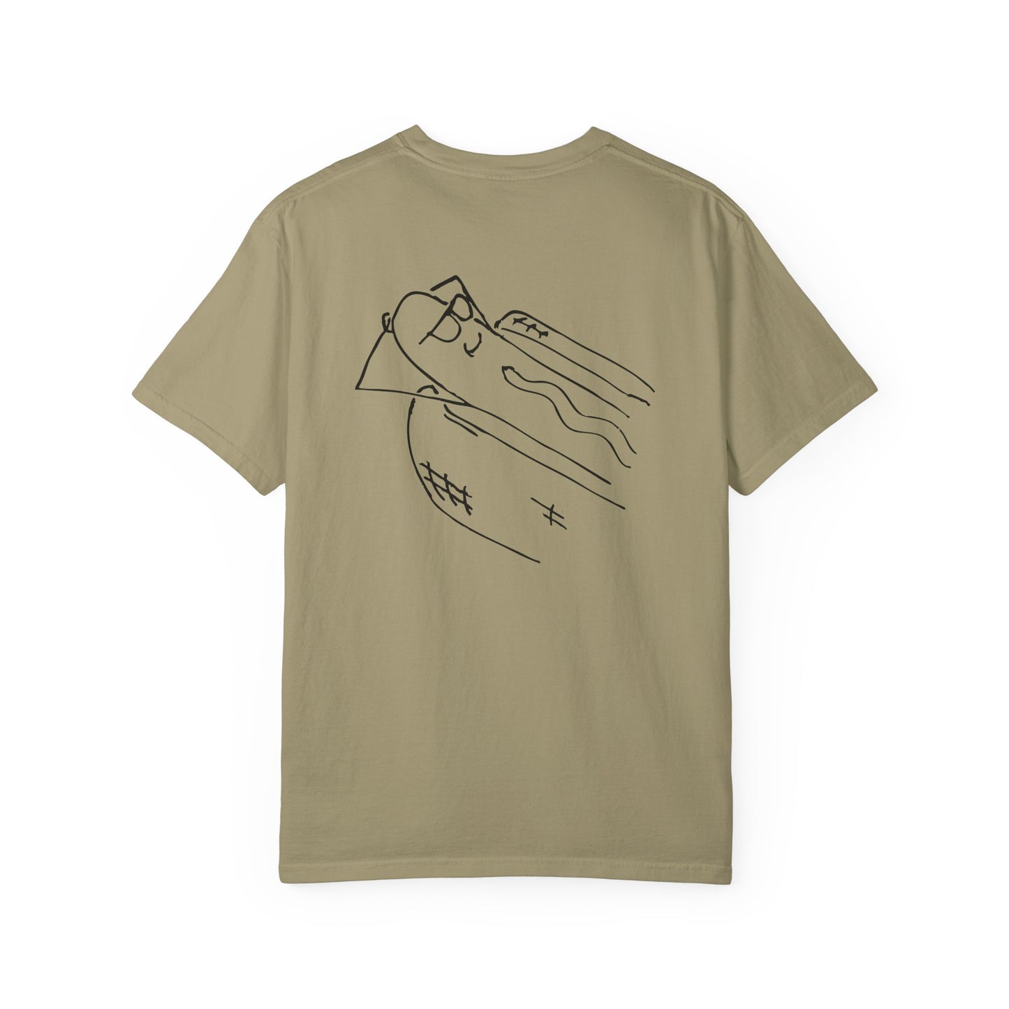 comfortable garment-dyed t-shirt black