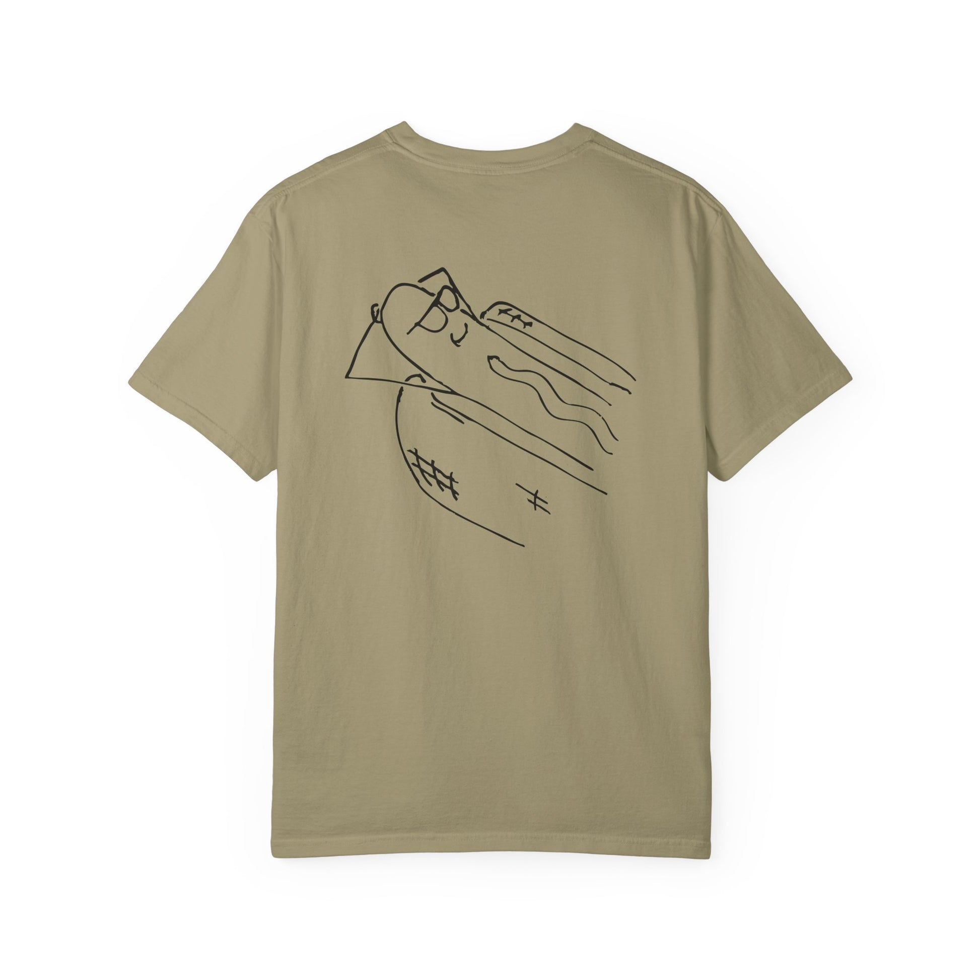 comfortable garment-dyed t-shirt black
